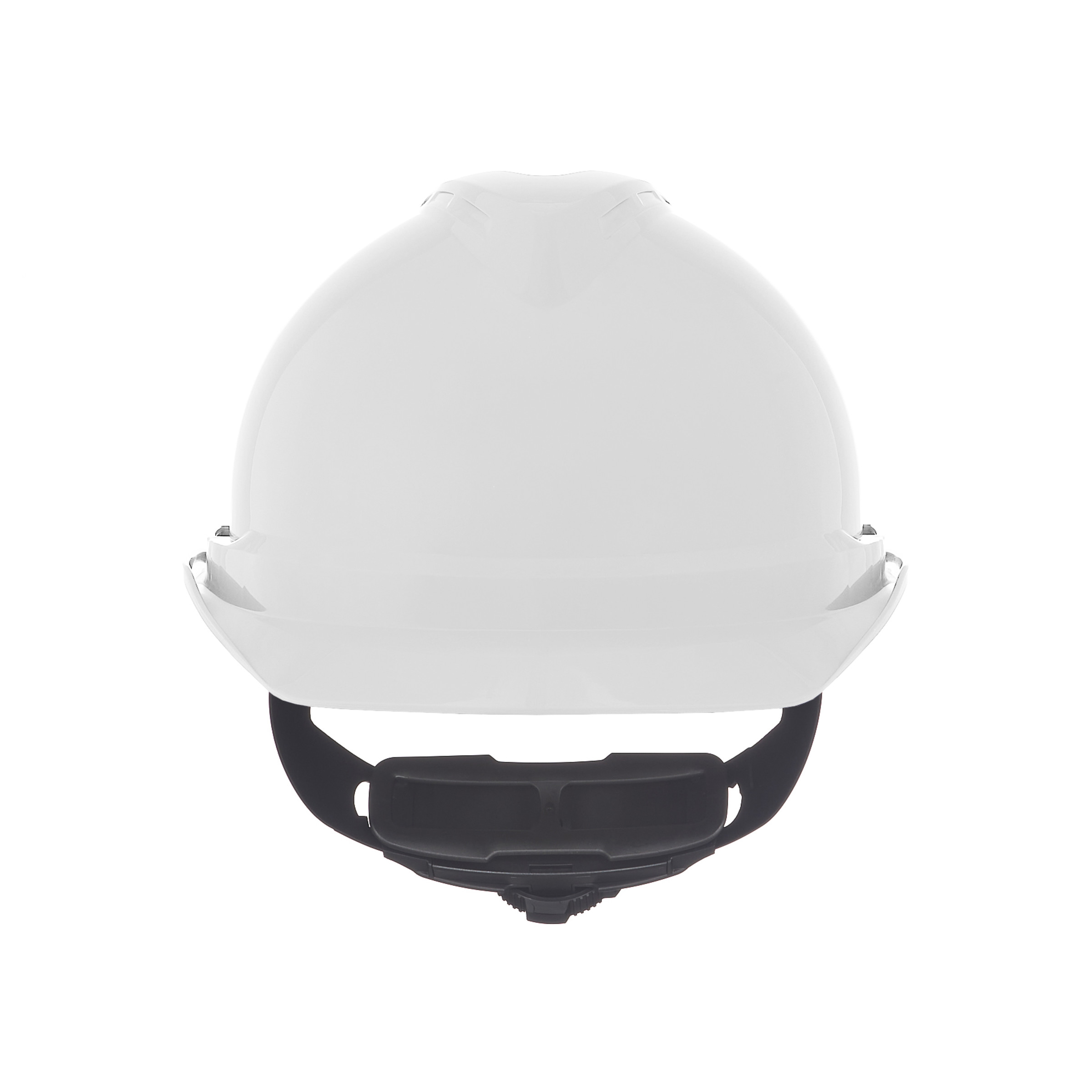 V-Gard 500 Cap, White Non-Vented, 4-Point Fas-Trac III